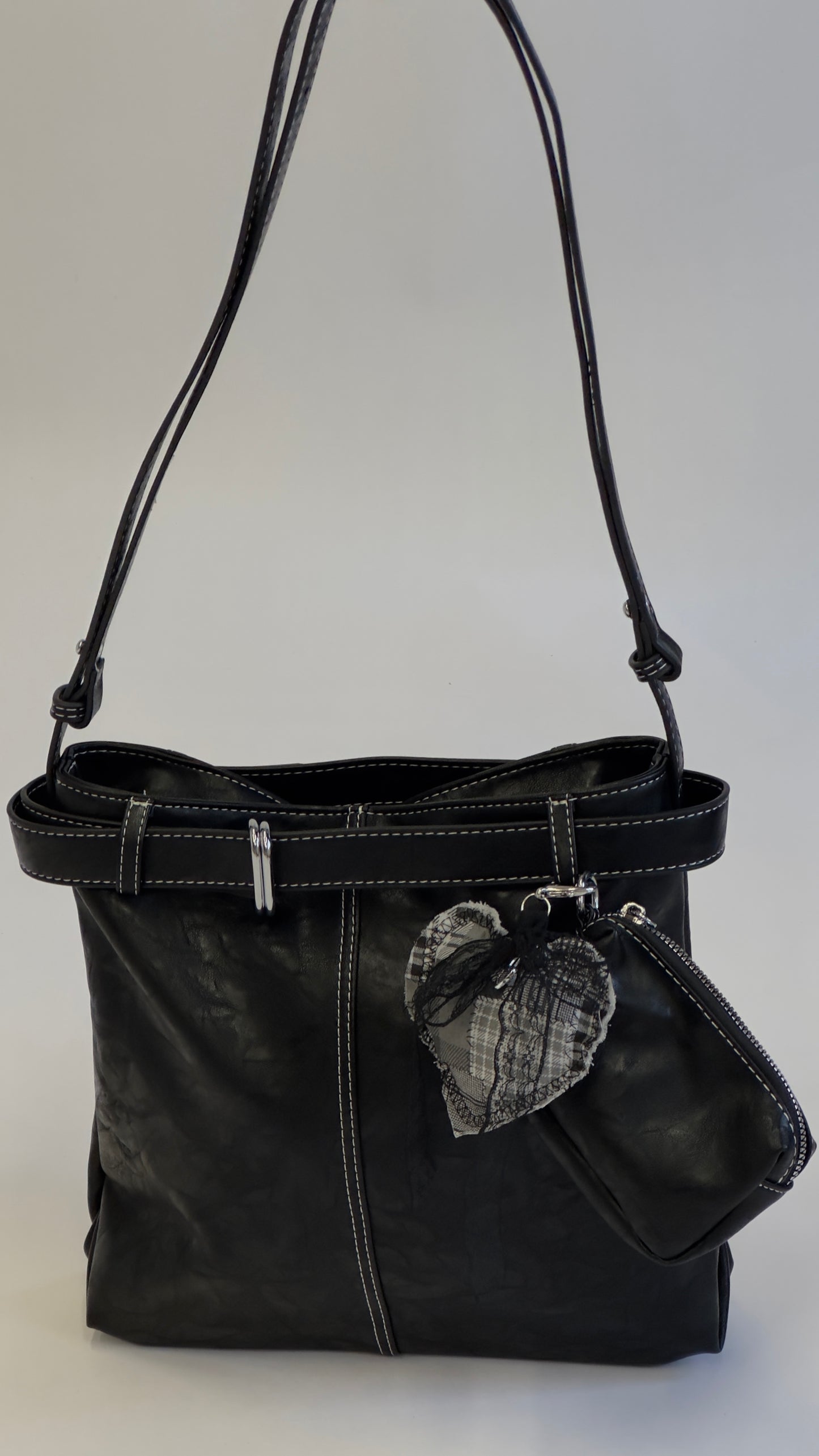 Cartera Diamanta con charm + monedero