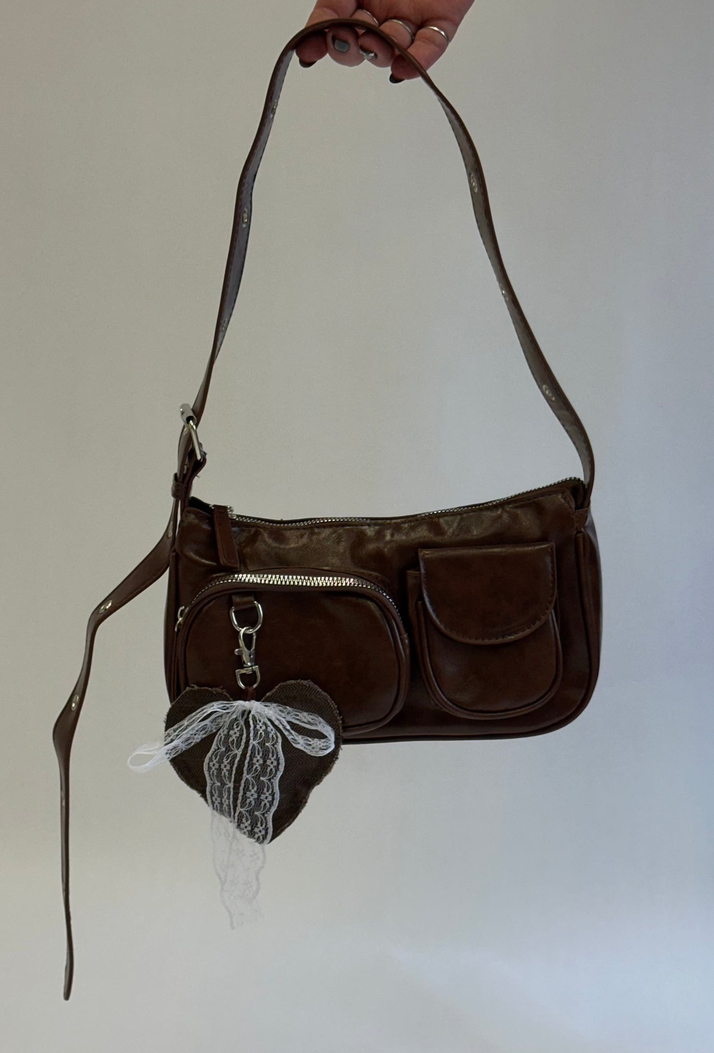 Mini bag espresso + charm